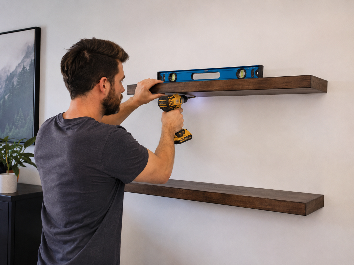 Assembly and shelving