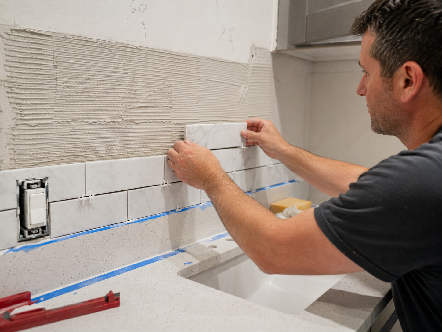 Tile work